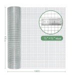 YESON Hardware Cloth 1/2 Inch 48x100 ft, Premium Chicken Wire Mesh Roll with Double Layer Hot Dip Galvanized Welded, Reliable Protection for Chicken Coop Poultry Chicken Wire Fencing