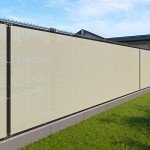4' x 32' Privacy Fence Screen in Brown with Brass Grommet 85% Blockage Windscreen Outdoor Mesh Fencing Cover Netting 150GSM Fabric - Custom Size