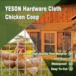 YESON Hardware Cloth 1/2 Inch 48x100 ft, Premium Chicken Wire Mesh Roll with Double Layer Hot Dip Galvanized Welded, Reliable Protection for Chicken Coop Poultry Chicken Wire Fencing