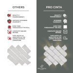 Pro Cinta, Chain Link Fence Privacy Tape, Privacy slats, White, 177ft (2.24" in)