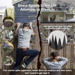 Anti Climb Fence Spikes Stainless Steel,Intruder Deterrent Wall Spikes, Animal and Bird Repellent Security Spikes for Outdoor Walls, Garden Fences, Roofs, Durable Home Security 6PCS（94.4 in ）