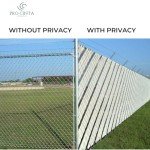 Pro Cinta, Chain Link Fence Privacy Tape, Privacy slats, White, 177ft (2.24" in)