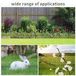 Plastic Chicken Wire Mesh, 15.7INX33FT Poultry Gardening Farm Containment Fence Fence, for Outdoor Breeding Black Chicken Wire Security Fence
