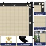 4' x 32' Privacy Fence Screen in Brown with Brass Grommet 85% Blockage Windscreen Outdoor Mesh Fencing Cover Netting 150GSM Fabric - Custom Size