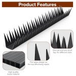 Anti Climb Fence Spikes Stainless Steel,Intruder Deterrent Wall Spikes, Animal and Bird Repellent Security Spikes for Outdoor Walls, Garden Fences, Roofs, Durable Home Security 6PCS（94.4 in ）