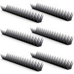 Anti Climb Fence Spikes Stainless Steel,Intruder Deterrent Wall Spikes, Animal and Bird Repellent Security Spikes for Outdoor Walls, Garden Fences, Roofs, Durable Home Security 6PCS（94.4 in ）