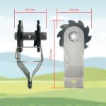 Cog Style Wire Strainer Tensioner Pack of 10 for Electric Fence, Breaking Strength Exceeds 5 kN (509 kgf), Inline Ratchet Wire Tightener Stretcher for Backyard & Orchard Trellising, 2 Years Warranty