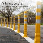98.5 Feet Plastic Chain Links Fence and Gate Yellow Durable Privacy Protection Blends with Landscaping Easy to Install Ideal for Home and Business