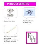 Victorian Style Round Door Knob Set with Latch