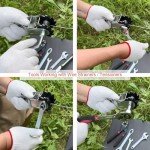 Cog Style Wire Strainer Tensioner Pack of 10 for Electric Fence, Breaking Strength Exceeds 5 kN (509 kgf), Inline Ratchet Wire Tightener Stretcher for Backyard & Orchard Trellising, 2 Years Warranty