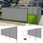 INFRANGE 6'x8' Outdoor Fence Fencing Kit with Poles and Rails Ground Spikes Privacy Fence for Dog Yard Pool Garden Safety Chicken Fence Temporary Painted Iron Pole Light Gray Custom