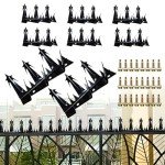 YAKUST Metal Anti Climb Spikes for Fences and Walls，Heavy Duty Metal Fence Spikes