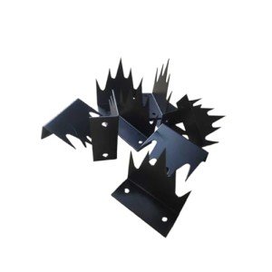 RZGZKLSH 12 Pcs Outdoor Anti Climb Spikes,Intruder Deterrent Fence Spikes,Safety Anti Climb Fence Wall Spikes,Home Security Improvement, Stop Thief, Fence or Wall Decoration(Black)
