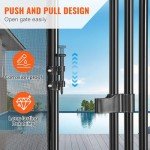 VEVOR NLGTR01 4 x 2.5 Ft, Easy DIY Installation Inground Gate Kit with Stainless Steel Latch, Removable Child & Pet Security Pool Fencing, Black