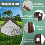 Gekufa Privacy Netting 2mx10m Garden Screening 130g/m² Fence Screening 90% HDPE Outdoor Shading Net UV-Resistant Tear-Resistant Windbreak Netting with Cable Ties, Grey