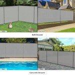 INFRANGE 6'x8' Outdoor Fence Fencing Kit with Poles and Rails Ground Spikes Privacy Fence for Dog Yard Pool Garden Safety Chicken Fence Temporary Painted Iron Pole Light Gray Custom