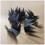 RZGZKLSH 12 Pcs Safety Anti Climb Fence Wall Spikes,Intruder Deterrent Fence Spikes,Outdoor Anti Climb Spikes,Home Security Improvement, Stop Thief, Fence or Wall Decoration(Black)