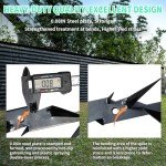 6-Pack Fence Spikes (9.8 x 1.8 x 3.4 in) - Anti-Climb Metal Fence Wall Spikes for Home Security, Burglary Deterrent, and Fence or Wall Decoration