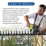 YAKUST Metal Anti Climb Spikes for Fences and Walls，Heavy Duty Metal Fence Spikes