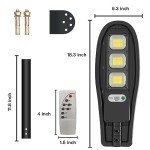 Aofuery Solar Flood Lights Outdoor, Solar Street Lights Outdoor with Motion Sensor, Solar Parking Lot Lights for Roads, Garages, Yards and Barns