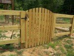 Wooden Garden Arched Picket Gate Pedestrian Gate Wooden Pressure Treated 3ft 90cm,Wooden Garden gate, Garden Gates Wooden, Garden Gates Wooden Picket (90cm High x 75cm Wide x 7cm Deep)