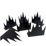 Deterrent Fence Wall Spikes with Screws Security Fence Spikes Outdoor Anti Climb Spikes for Keep Defenders Repellent Thief Away Scare Squirrel Home Security Improvement (Black) (12)