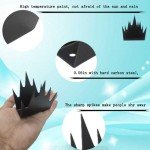 RZGZKLSH 12 Pcs Intruder Deterrent Fence Spikes, Safety Anti Climb Fence Wall Spikes, Outdoor Anti Climb Spikes, Home Security Improvement, Stop Thief, Fence or Wall Decoration(Black