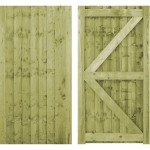 Wooden Featheredge Garden Gate Pedestrian Gate Wooden Pressure Treated 6ft 180cm,wooden garden gate, garden gates wooden, garden gates wooden, (180cm High x 120cm Wide x 6cm Deep)
