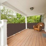 Privacy Fence Screen 6 x 50 ft Garden Privacy Fence Panels Covering Chain Link Garden Fence Heavy Duty Garden Windscreen Fencing Mesh for Outdoor Balcony Backyard Deck Porch Patio (Brown)