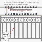Deterrent Fence Wall Spikes with Screws Security Fence Spikes Metal Outdoor Anti Climb Spike Repellent Thief Cat Bird Deterrent Spikes for Railing Roof Home Security