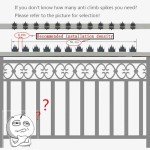 Deterrent Fence Wall Spikes with Screws Security Fence Spikes Outdoor Anti Climb Spikes for Keep Defenders Repellent Thief Away Scare Squirrel Home Security Improvement (Black) (12)