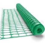 Smith & Barker ECONOMY 80gsm Temporary Barrier Mesh15M 25M 50M Green & Orange Fence Mesh Outdoor Garden Plastic Netting Mesh Fence (25m, Green)