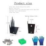 Deterrent Fence Wall Spikes with Screws Security Fence Spikes Outdoor Anti Climb Spikes for Keep Defenders Repellent Thief Away Scare Squirrel Home Security Improvement (Black) (12)