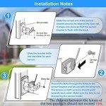 Garage Door Safety Sensor Beam Eyes, Garage Door Opener Parts Compatible with Liftmaster/Sears/Chamberlain/Craftsman/Genie/Linear Replacement (41A5034, 801CB-P) (Beam Eyes + Bracket)