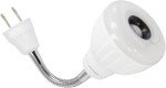 MaxFagell LED Motion-Activated Sensor Dusk to Dawn PIR Night Light Plug-in Wall AC Outlet Directional Flexible Indoor Stair Closet Cabinet Garage Basement 5W 3000K