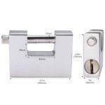 RealPlus Shipping Container Padlock 94mm Heavy Duty Lock for Storage Unit Gate Motorbike Shed & Garage, 2 Pack (Keyed Alike)