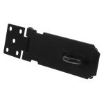 UKCOCO Door Lock Shed Latch Shed Security Garden Gate Lock Shed Door Latch Locks Lock Hasp Pad Lock Latches Lock for Door Shed Padlock Hasp Lock Door Knob with Lock Black Stainless Steel