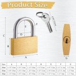 3 Pcs Small Solid Brass Locks with Keys, 20mm + 25mm Mini Key Locks, for Luggage Locks, Backpack Small Locks, Gym Locker Padlocks, Jewelry Box Locks