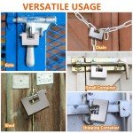 RealPlus Shipping Container Padlock 94mm Heavy Duty Lock for Storage Unit Gate Motorbike Shed & Garage, 2 Pack (Keyed Alike)