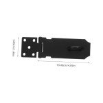 UKCOCO Door Lock Shed Latch Shed Security Garden Gate Lock Shed Door Latch Locks Lock Hasp Pad Lock Latches Lock for Door Shed Padlock Hasp Lock Door Knob with Lock Black Stainless Steel