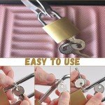 2 Pcs Locker Padlock with Keys, Small Padlock for Locker, 20mm Security Small Lock for Mini Padlock, Key Padlock, Suitcase Lock, Shed, Gate
