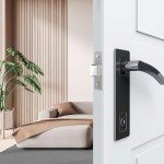 2 Pack 45mm Polished Tubular Latch Locks