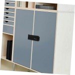 UKCOCO Door Lock Shed Latch Shed Security Garden Gate Lock Shed Door Latch Locks Lock Hasp Pad Lock Latches Lock for Door Shed Padlock Hasp Lock Door Knob with Lock Black Stainless Steel