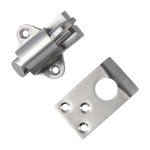 Urjumpea Door Latch Lock Stainless Steel Security Pull Ring Spring Automatic Bounce Door Bolt Gate Latch for Window Shed Gate Toilet Bedroom