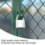 Heavy Duty Padlock 40 mm with 4 Keys, Locks with Keys, Padlock, Locker Padlock with Key for Locker, Sheds, Garages, Fences and Garden Applications