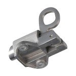 Urjumpea Door Latch Lock Stainless Steel Security Pull Ring Spring Automatic Bounce Door Bolt Gate Latch for Window Shed Gate Toilet Bedroom