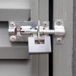 Patioer Heavy Duty Padlock for Shipping Container 94mm D-Shaped Lock for Garage Door, Shed, Shutter, Gate, Warehouse (1 Pack, Keyed Different)