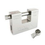 DIEMER® Defender [Anti-Rust] Heavy Duty Container Padlock with 5 Keys - Waterproof Padlock, for Containers, Sheds, Garage Doors, Indoor and Outdoor Doors, Warehouse Doors (84mm)