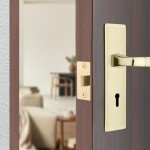 Pack of - 4 Door Latch Brass Tubular Latch Mortice 75mm | Tubular Door Latch for Kitchen, Bathroom, | Door Barrel Compatible with Various Door Lock Handles (Brass 75mm, Pack of - 4)