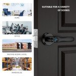 4 Pack 45mm Tubular Latch Door Latches for Internal Door Tubular Mortice Latches with Polished Plate Screws Polished Silent Door Latch Compatible with Various Door Lock Handles